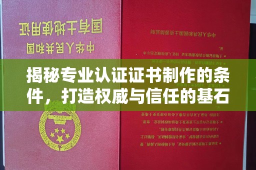 恭城揭秘专业认证证书制作的条件，打造权威与信任的基石