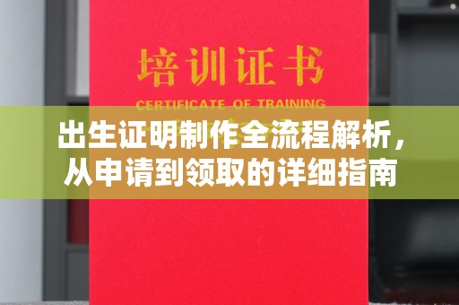 恭城出生证明制作全流程解析，从申请到领取的详细指南